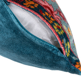 24"L x 16"H Cotton Blend Velvet Printed Lumbar Pillow