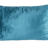 24"L x 16"H Cotton Blend Velvet Printed Lumbar Pillow