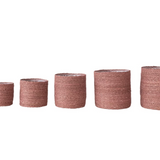 Hand-Woven Seagrass Baskets with Lining - 6 Sizes