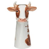 Animal Hand-Painted Stoneware Vases - 6 Styles