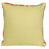 20" Square Fabric Tufted Indoor/Outdoor Pillow with Flowers