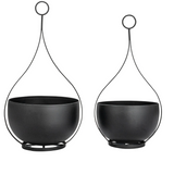 Hanging Metal Planters - 2 Sizes