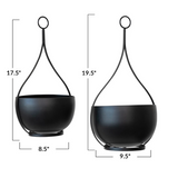 Hanging Metal Planters - 2 Sizes