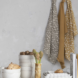 Cotton Slub Printed & Cotton Waffle Tea Towels - 2 Colors