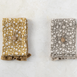 Cotton Slub Printed & Cotton Waffle Tea Towels - 2 Colors