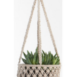 Hanging Utility Basket Woven Cotton