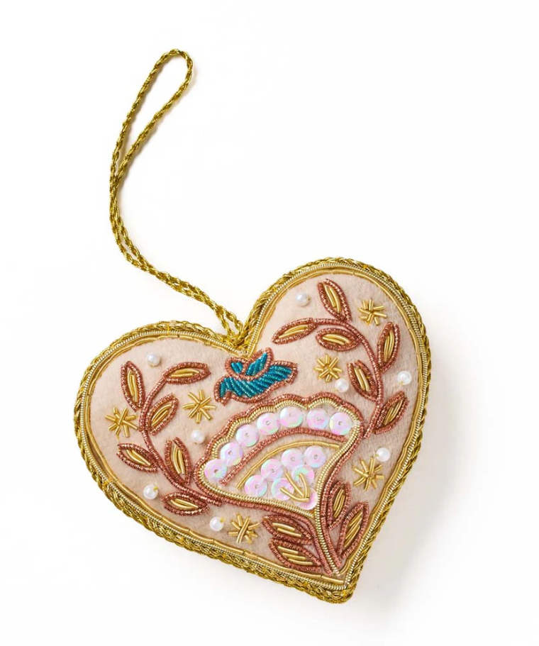 Larissa Plush Beaded Felt Ornaments - 14 Styles