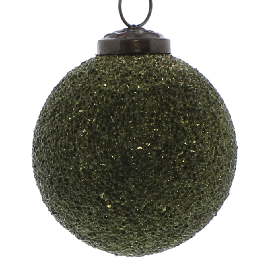 Crystalized Glass Ornament - 6 Colors