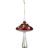 Glass Mushroom Ornament - 4 Colors