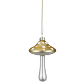Glass Mushroom Ornament - 4 Colors