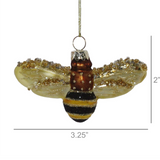 Glass Bee Ornament
