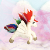 Wild Unicorn Felt Ornament