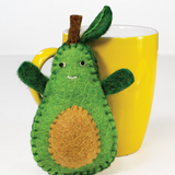 Forest Avocado Felt Ornament
