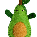Forest Avocado Felt Ornament