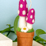 Mushroom Felt Ornaments - 5 Styles