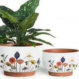 Patterned Terracotta Planter - 2 Sizes/3 Styles