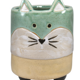 Sage Fox Planter Pot