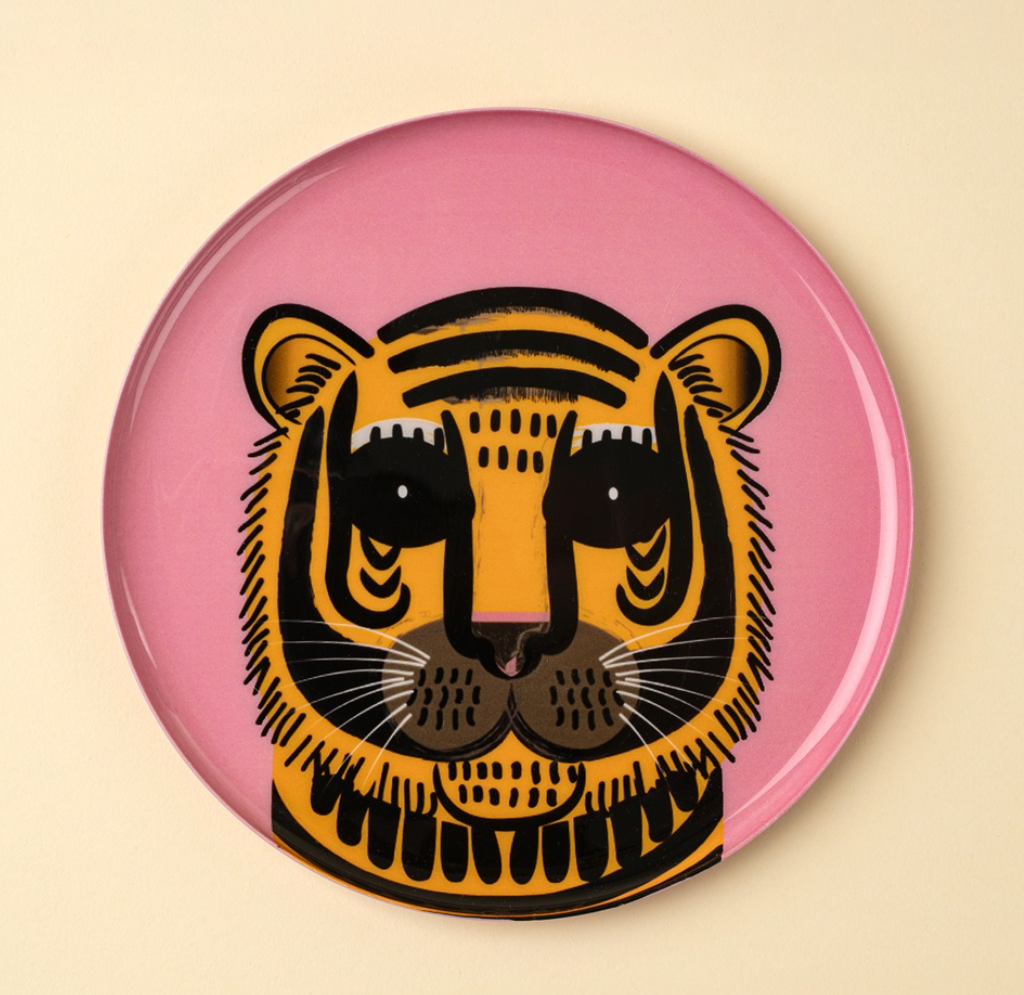 Tiger Spot Decorative Enameled Trays - 2 Styles