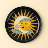 Sun and Moon Decorative Enameled Tray