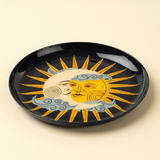 Sun and Moon Decorative Enameled Tray