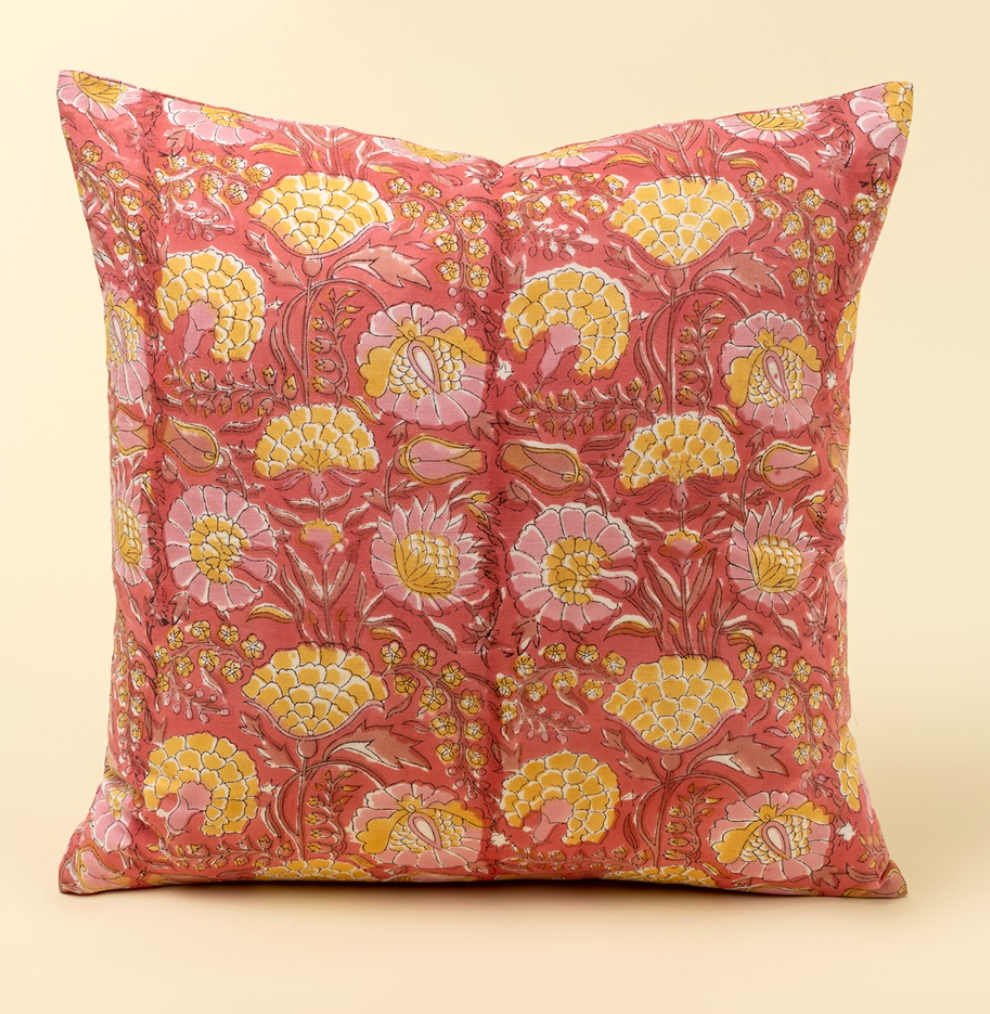 Block Print Pillow Collection - 3 Styles