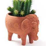 Rakshana Elephant Plant Pot - Terracotta