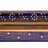Moon & Stars Wood Incense Burner