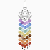 Teardrop Capiz Chime - Chakra