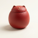 Ceramic Lucky Cat Tea Canister - 3 Colors