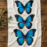 Blue Morpho Flour Sack Tea Towel