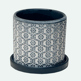 Balter Ceramic Pot And Saucer Set - 5 Colors