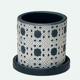 Balter Ceramic Pot And Saucer Set - 5 Colors