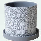 Balter Ceramic Pot And Saucer Set - 5 Colors