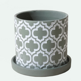 Balter Ceramic Pot And Saucer Set - 5 Colors