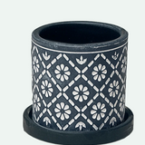 Balter Ceramic Pot And Saucer Set - 5 Colors