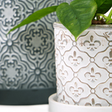 Balter Ceramic Pot And Saucer Set - 5 Colors