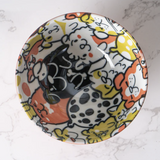 Bunch of Cats or Dogs Porcelain Bowl