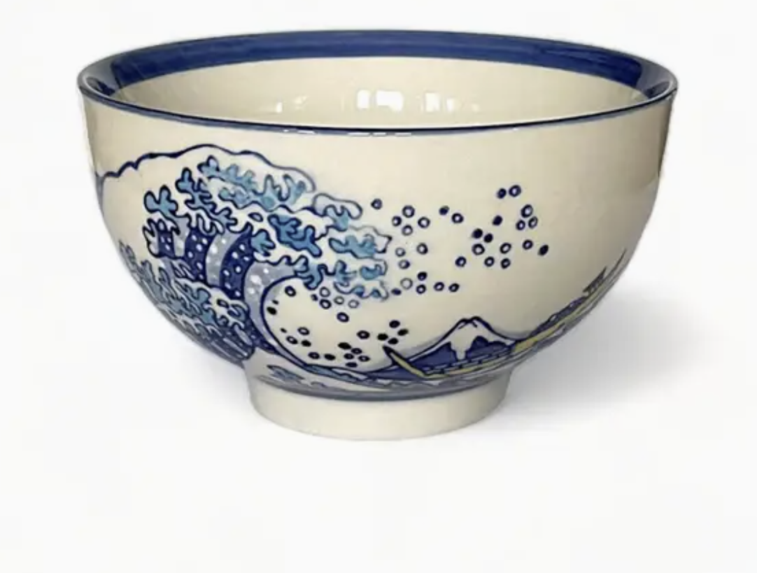 Great Wave Porcelain Bowl - 2 Sizes