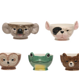 Ceramic Animal Head Shaped Bowl - 5 Styles