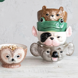 Ceramic Animal Head Shaped Bowl - 5 Styles