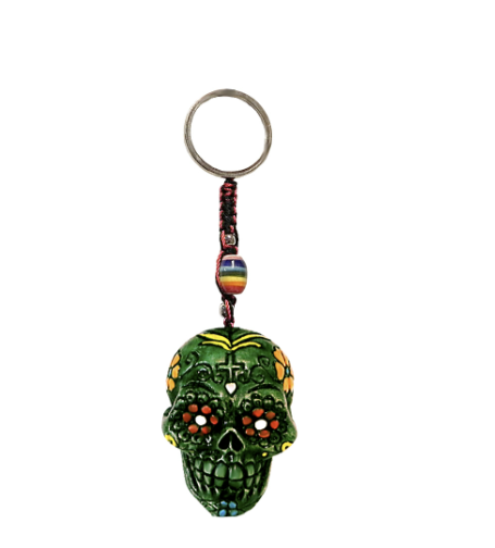 Sugar Skull Keychain - 2 Colors
