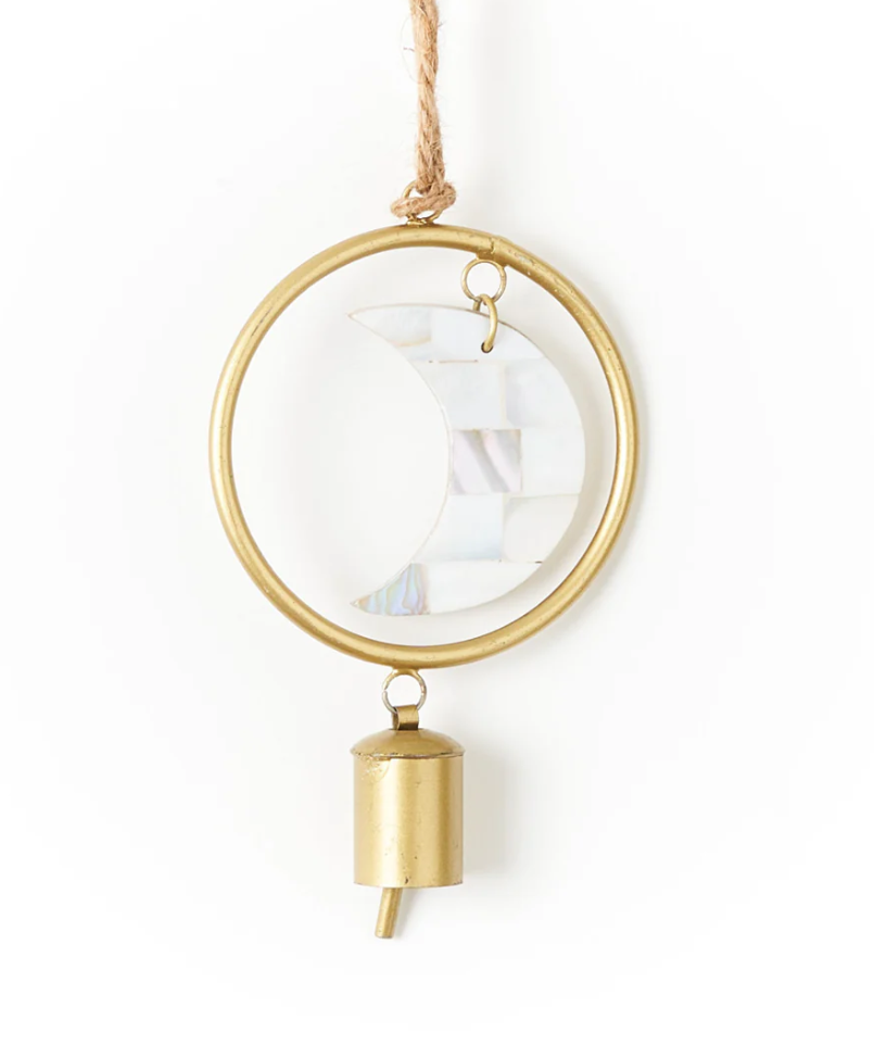 Chayana Moon Phase Mother of Pearl Wind Chime - 2 Sizes