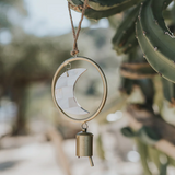 Chayana Moon Phase Mother of Pearl Wind Chime - 2 Sizes