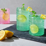 Hobnail Drinking Glasses  - 6 Colors/2 Sizes