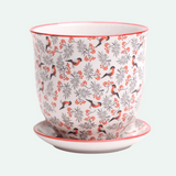 Liberte Porcelain Pot And Saucer - 8 Styles