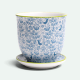 Liberte Porcelain Pot And Saucer - 20 Styles/2 Sizes