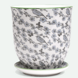 Liberte Porcelain Pot And Saucer - 20 Styles/2 Sizes