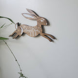 Celestial  Rabbit Wood Wall Art