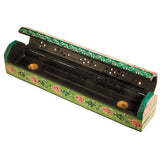 Hand Painted Wooden Incense Box - 2 Colors