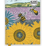 Kate Heiss: Sunflower Fields Blank Journal
